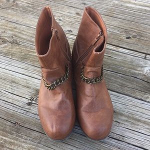 Cognac Ankle Boots